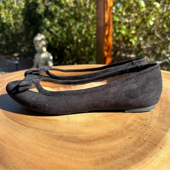 REPORT Women’s Mesh Bow Front Slip On Faux Suede Pointy Toe Flats Size 6 - Picture 4 of 8